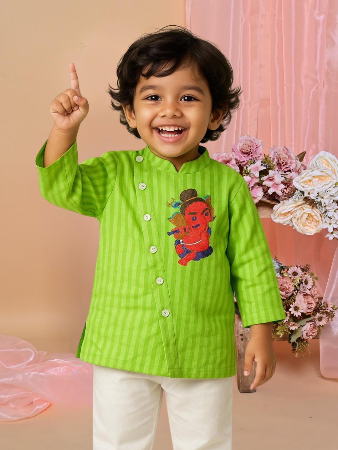 Ganpati Bappa Kurta Set