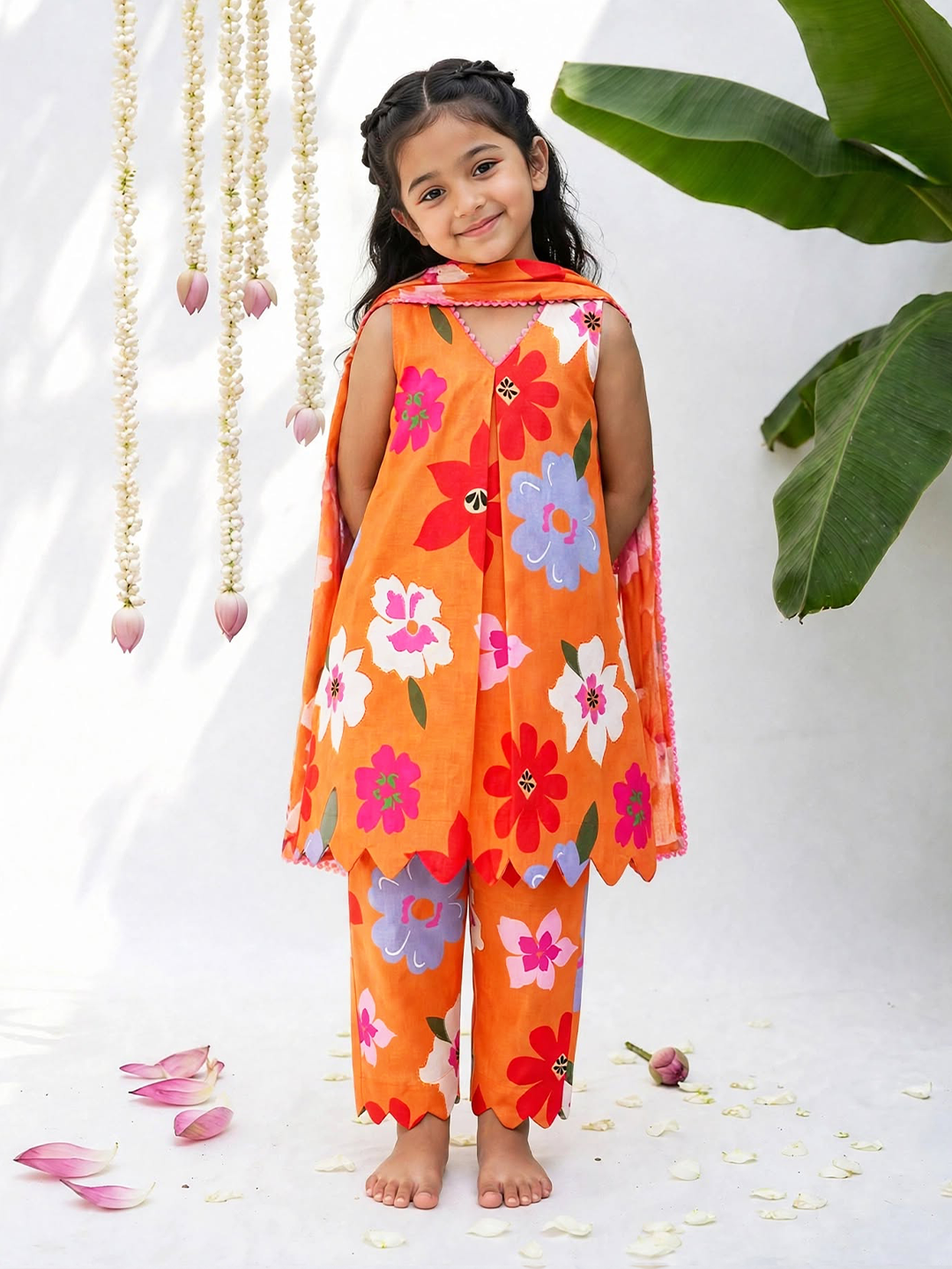 Kesar Gulab Printed Tunic set