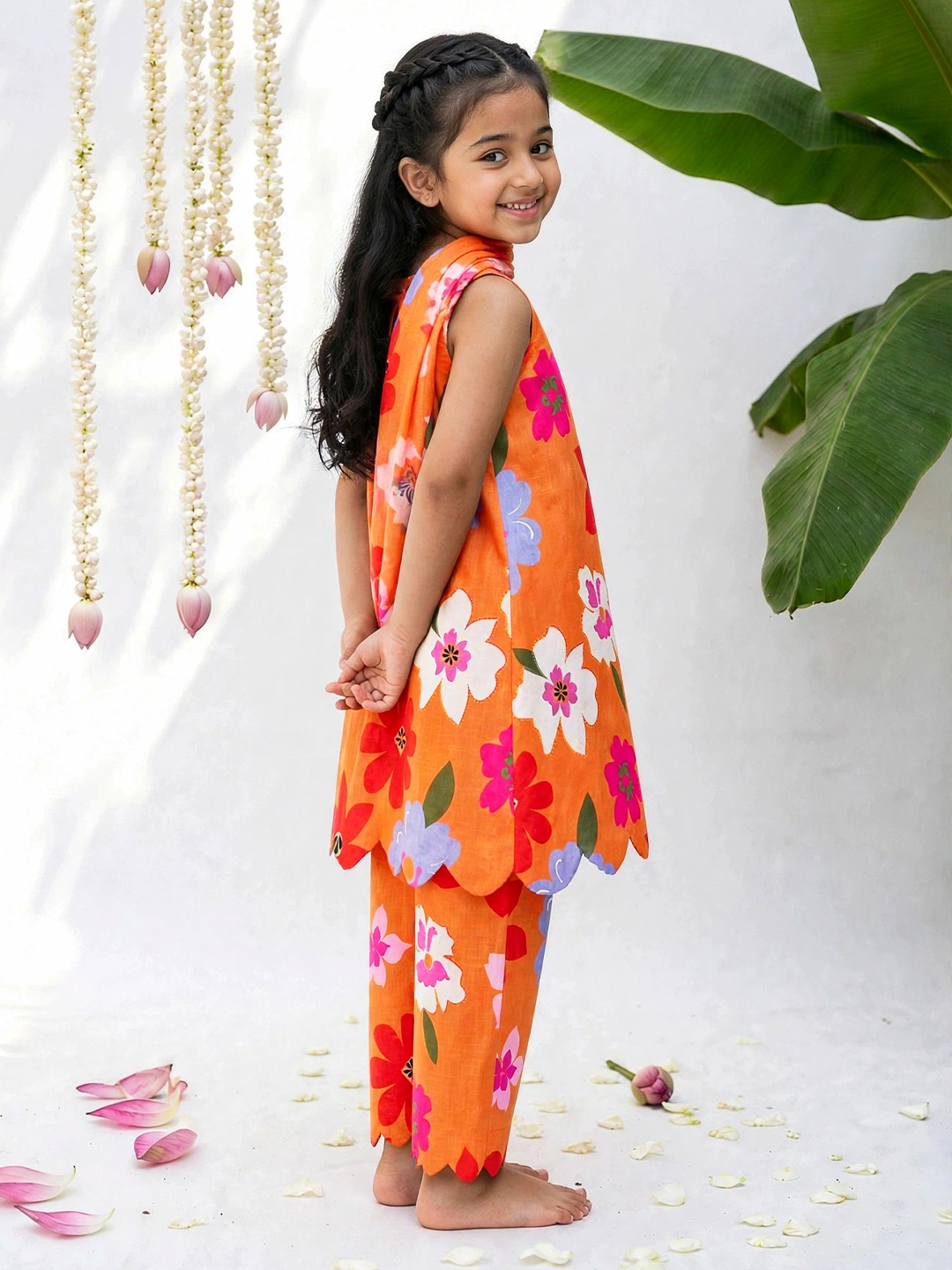 Kesar Gulab Printed Tunic set