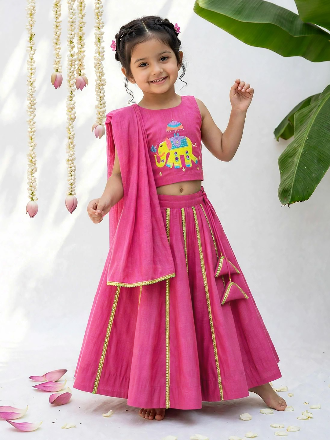 sawali Hasi Pink Lehenga Set