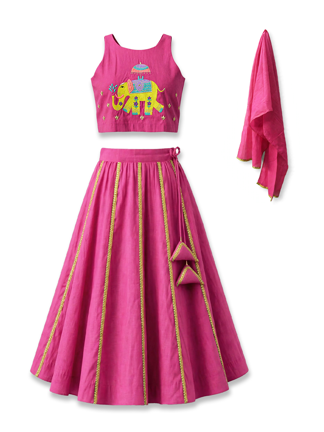 sawali Hasi Pink Lehenga Set