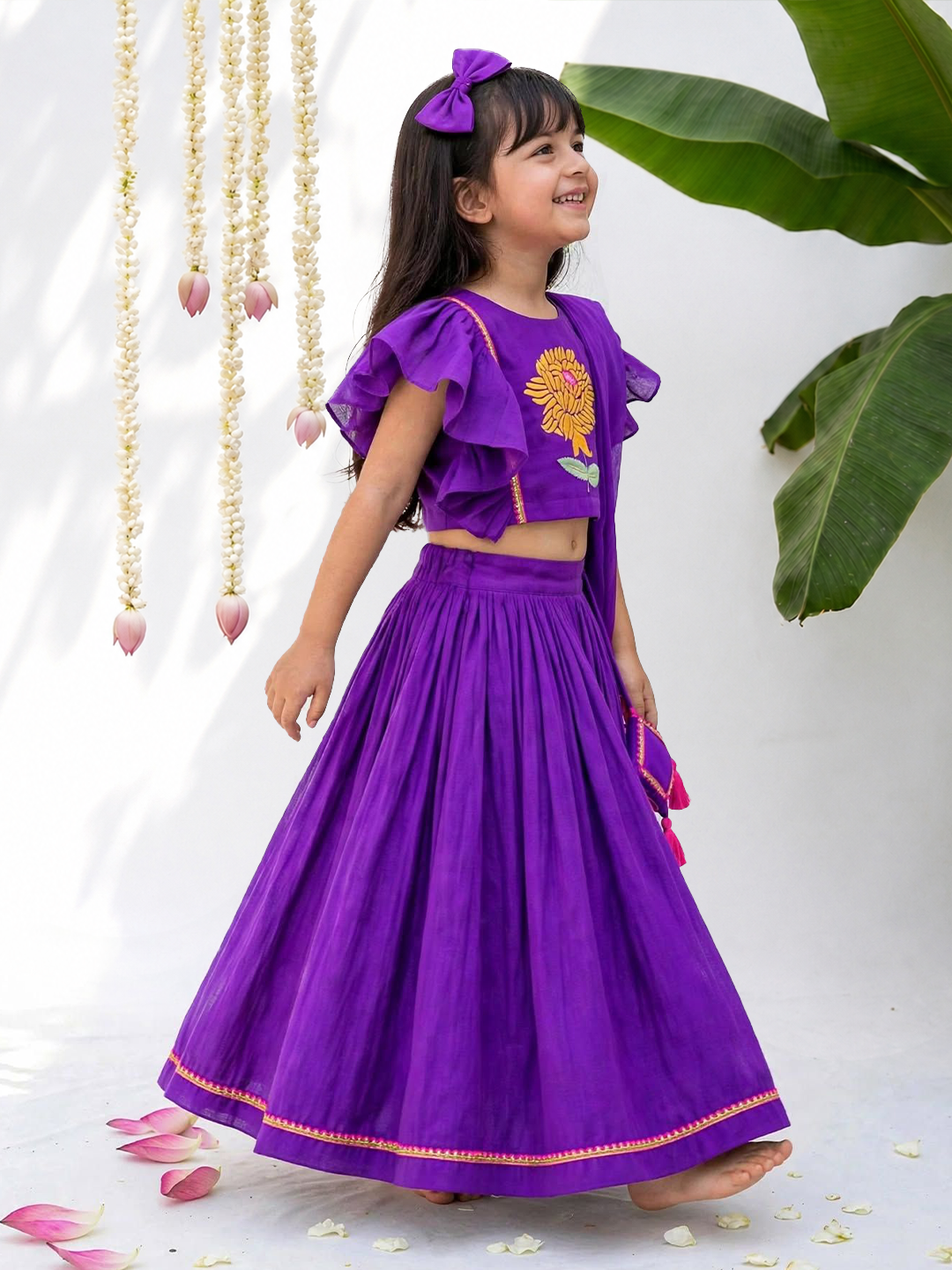 Khatta Jamun Purple Lehenga Set