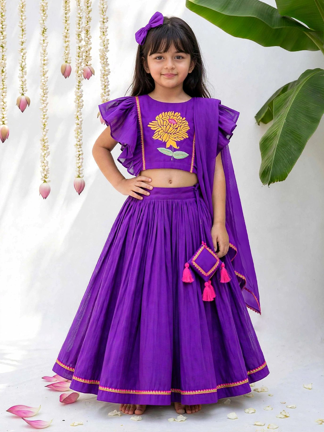 Khatta Jamun Purple Lehenga Set
